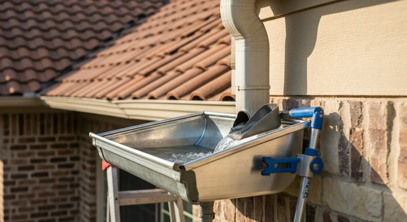 Gutter cleaning and repair