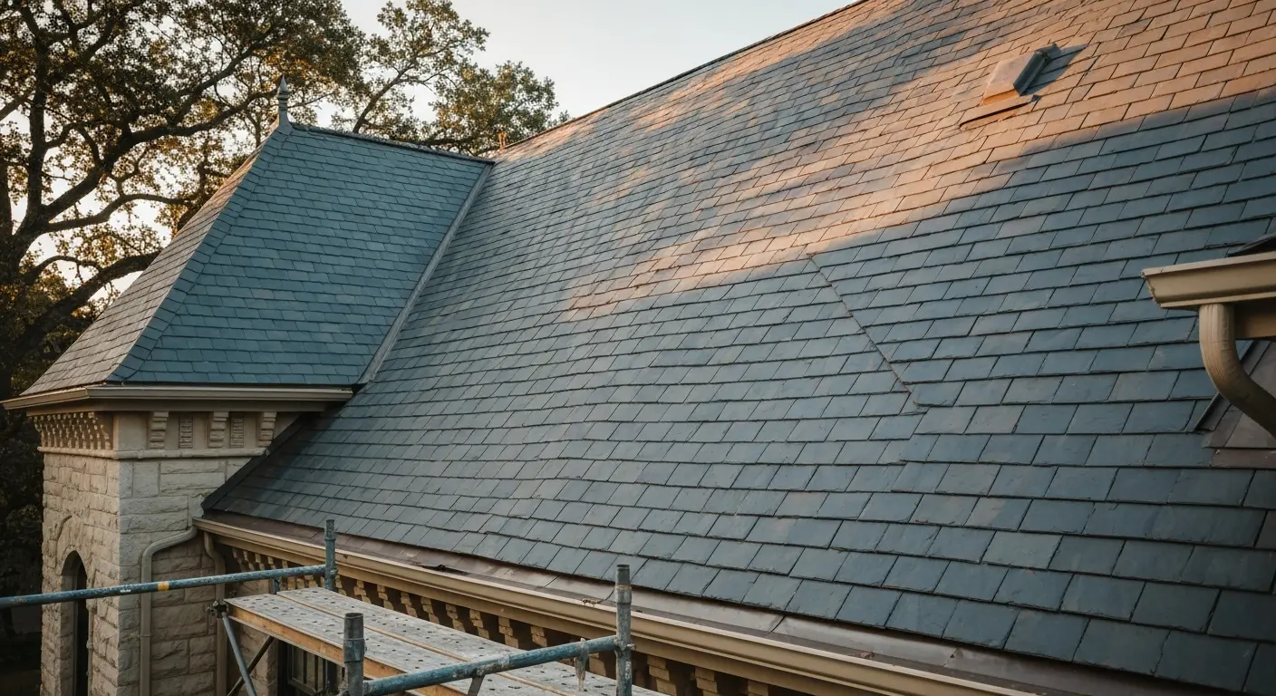 Residential roof restoration on Victorian homes