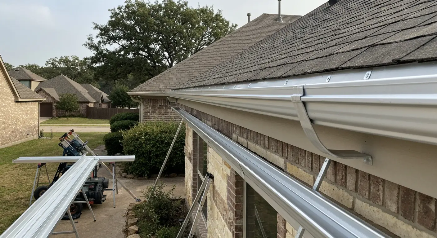 Gutter work installation