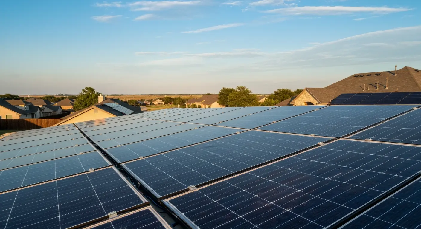 Solar panel installation