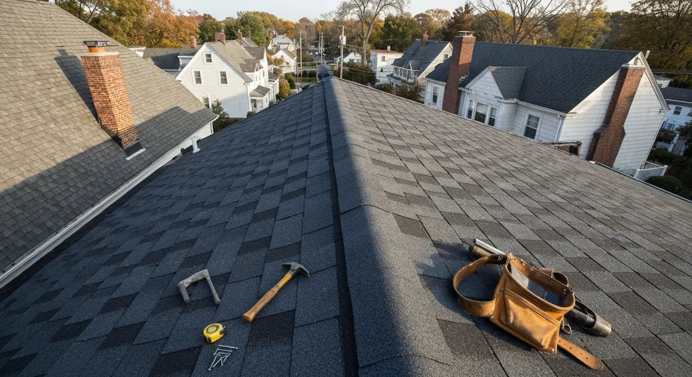 Roof restoration work