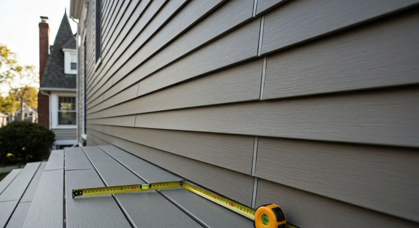 Siding installation project