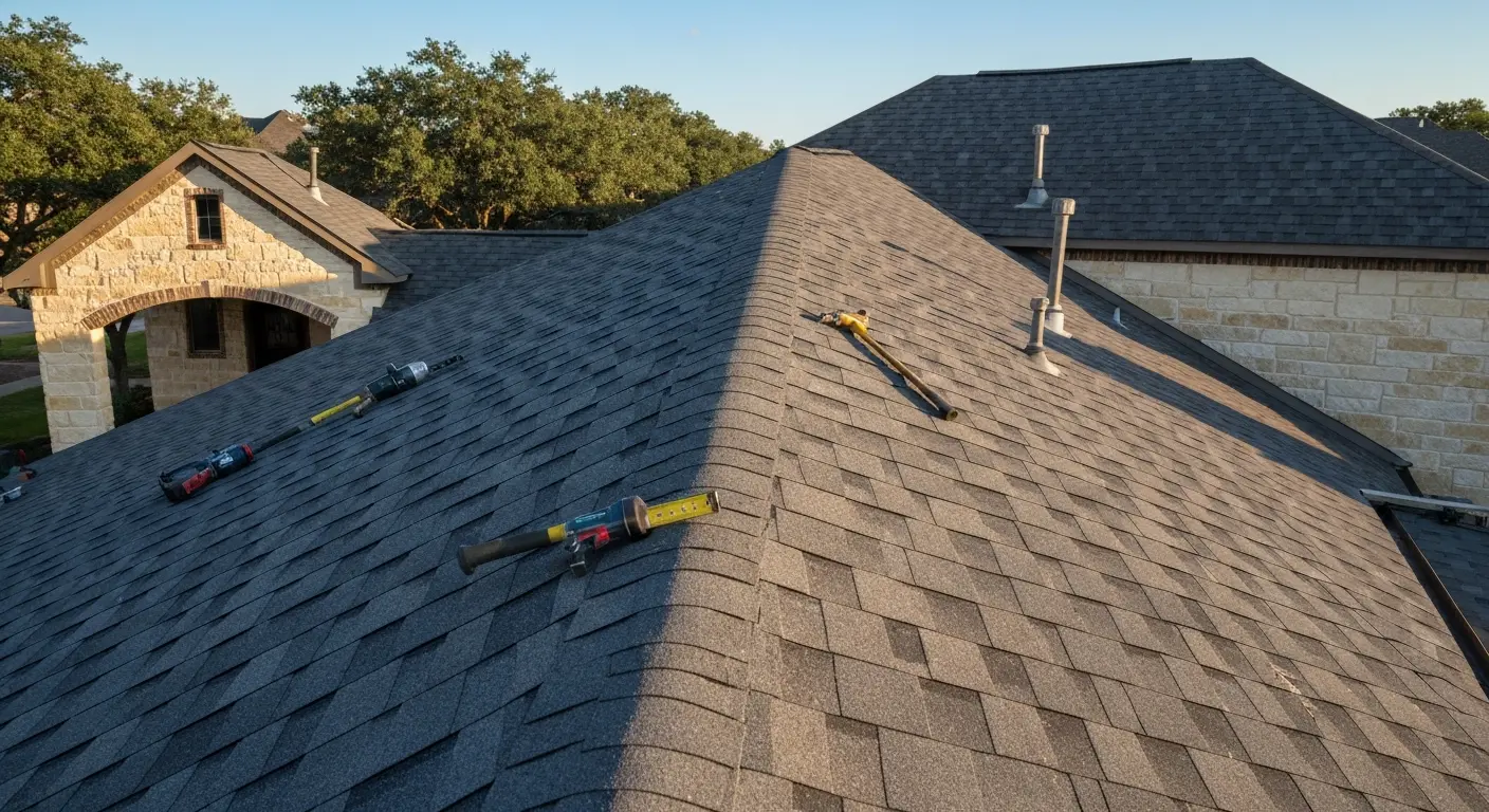 Residential roof restoration in Mansfield