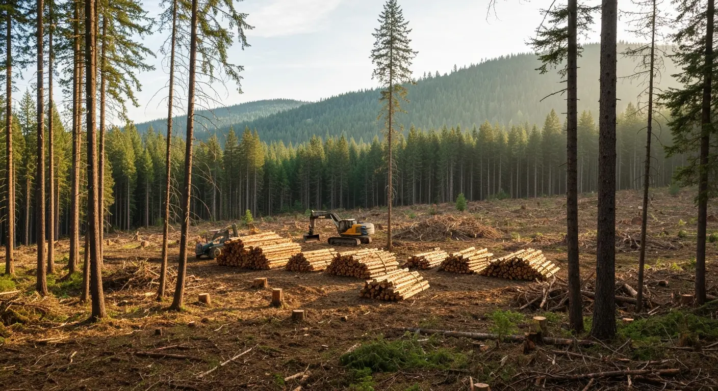Logging site cleanup