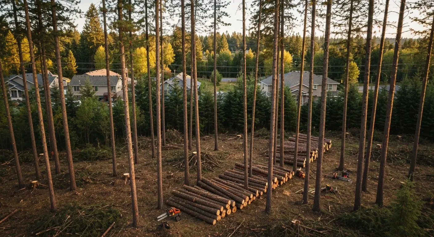 Selective forest clearing