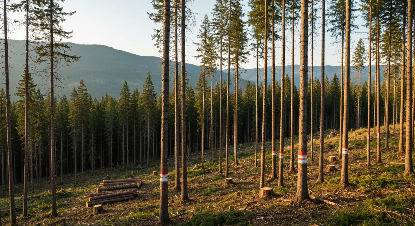 Forest thinning project