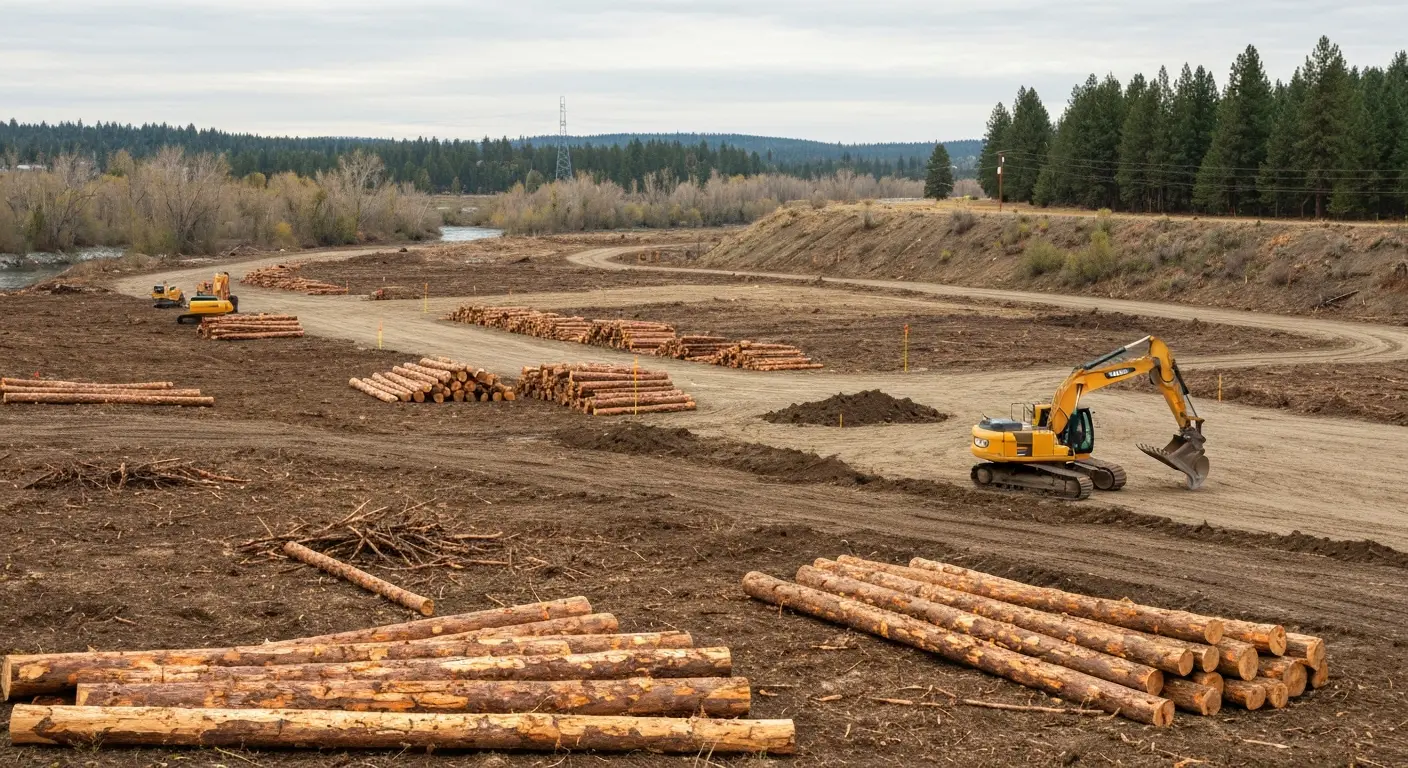 Logging cleanup and site prep