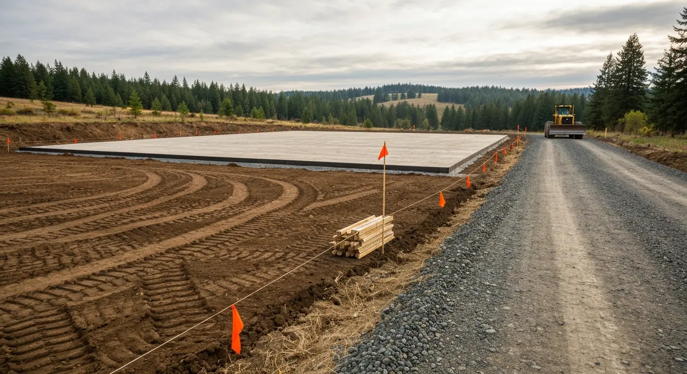 Site preparation for home construction