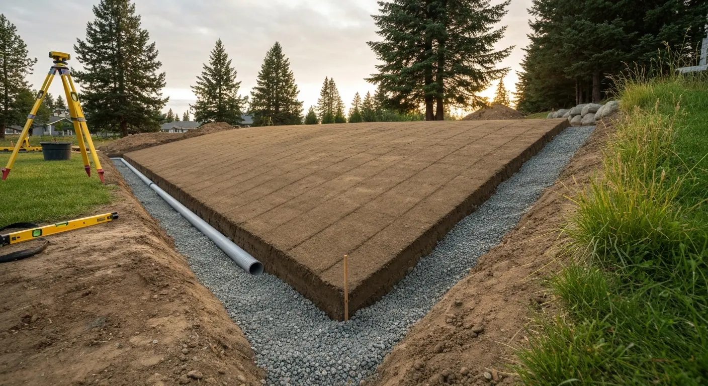 Grading and drainage work