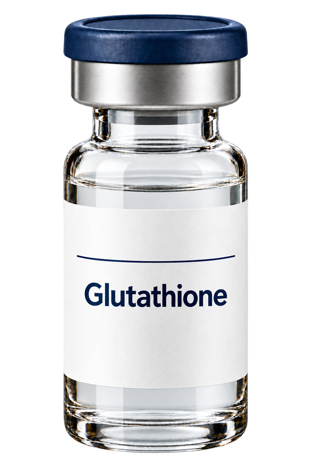 Glutathione vial illustration; packaging may vary