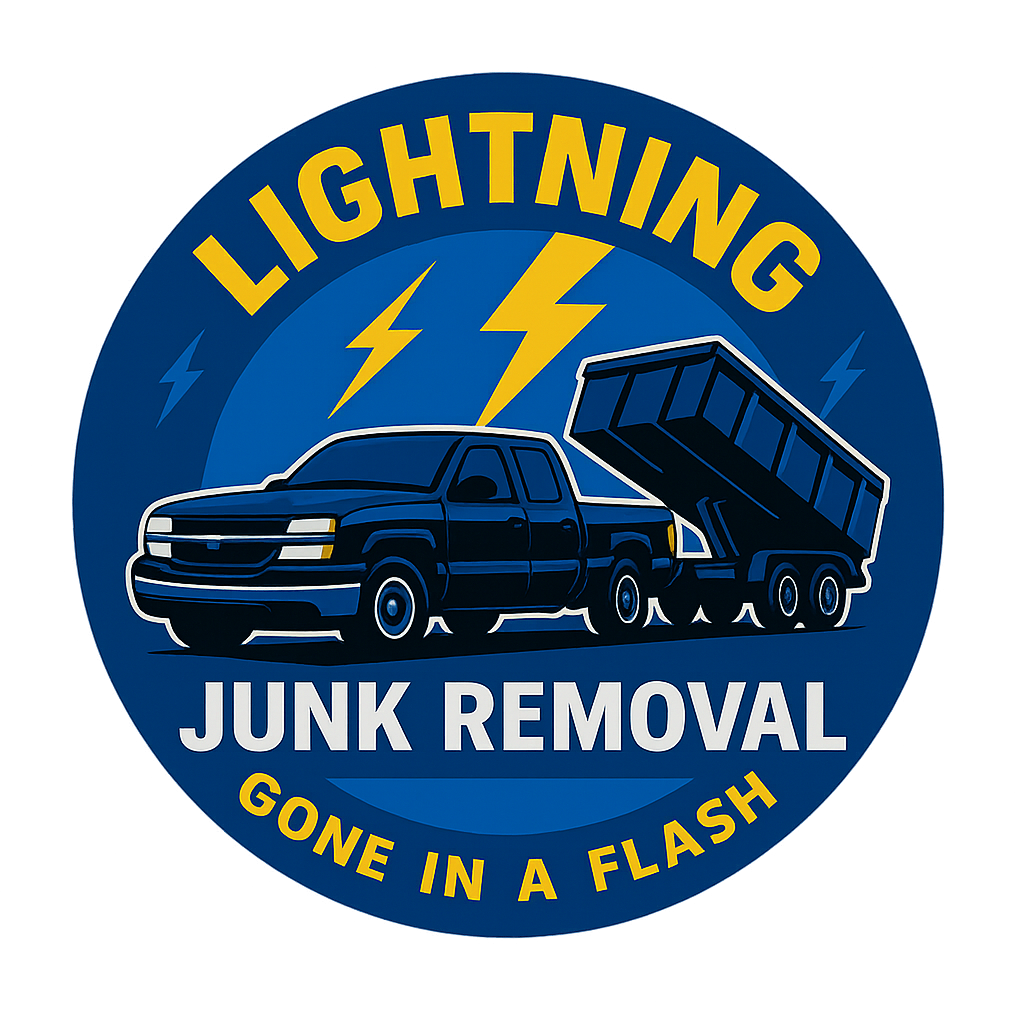 Lightning Junk Removal Logo