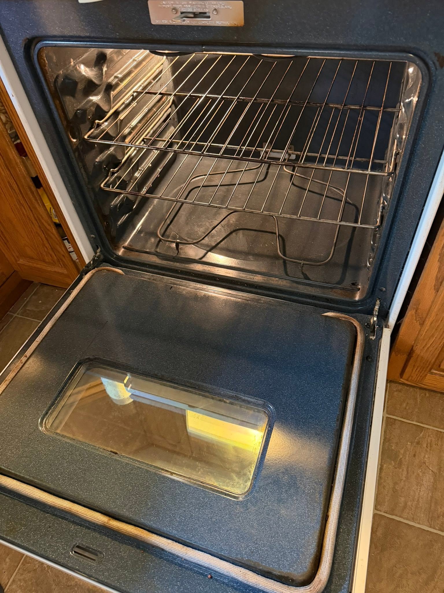 Oven after cleaning