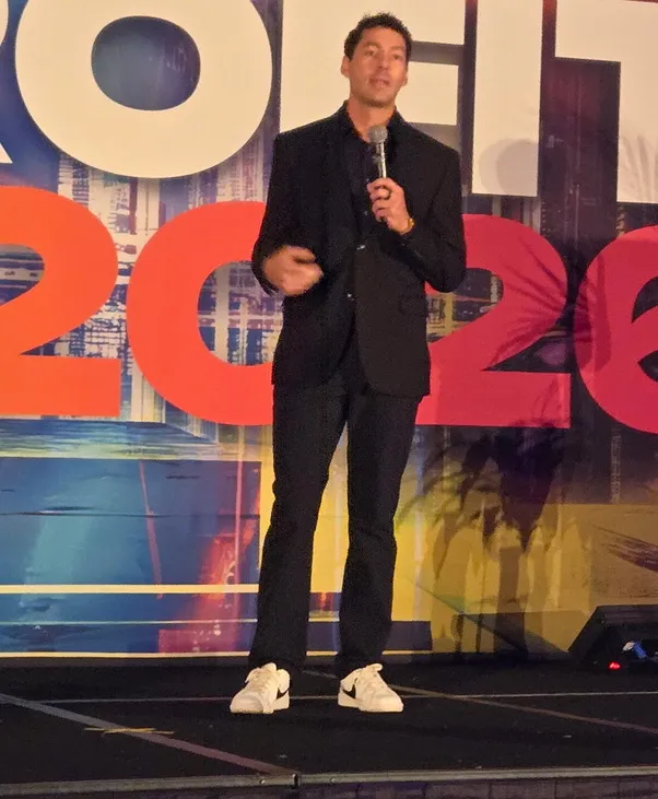 Dylan Solberg speaking at AI Profit Con 2026