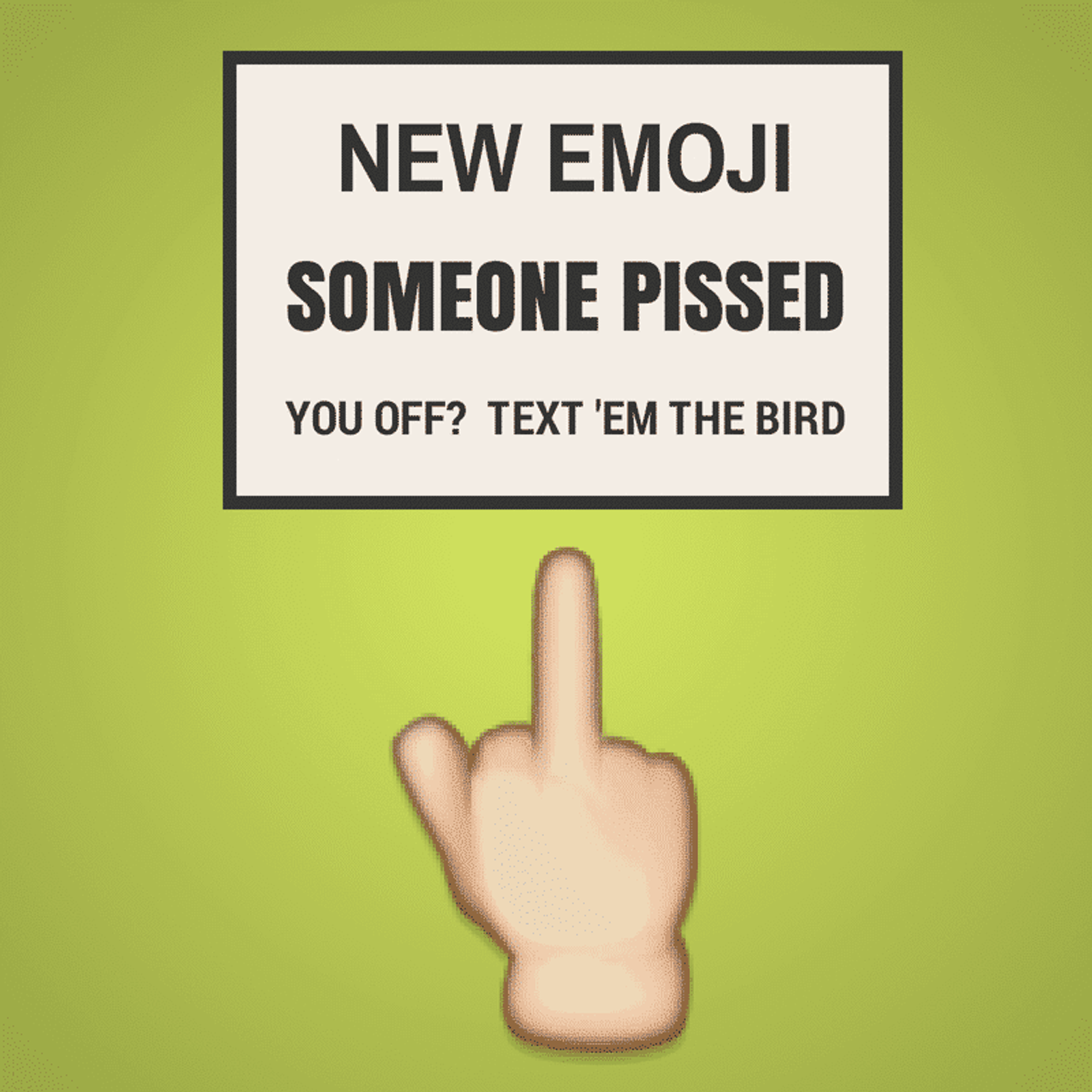 Give someone the "Bird" via a text!?