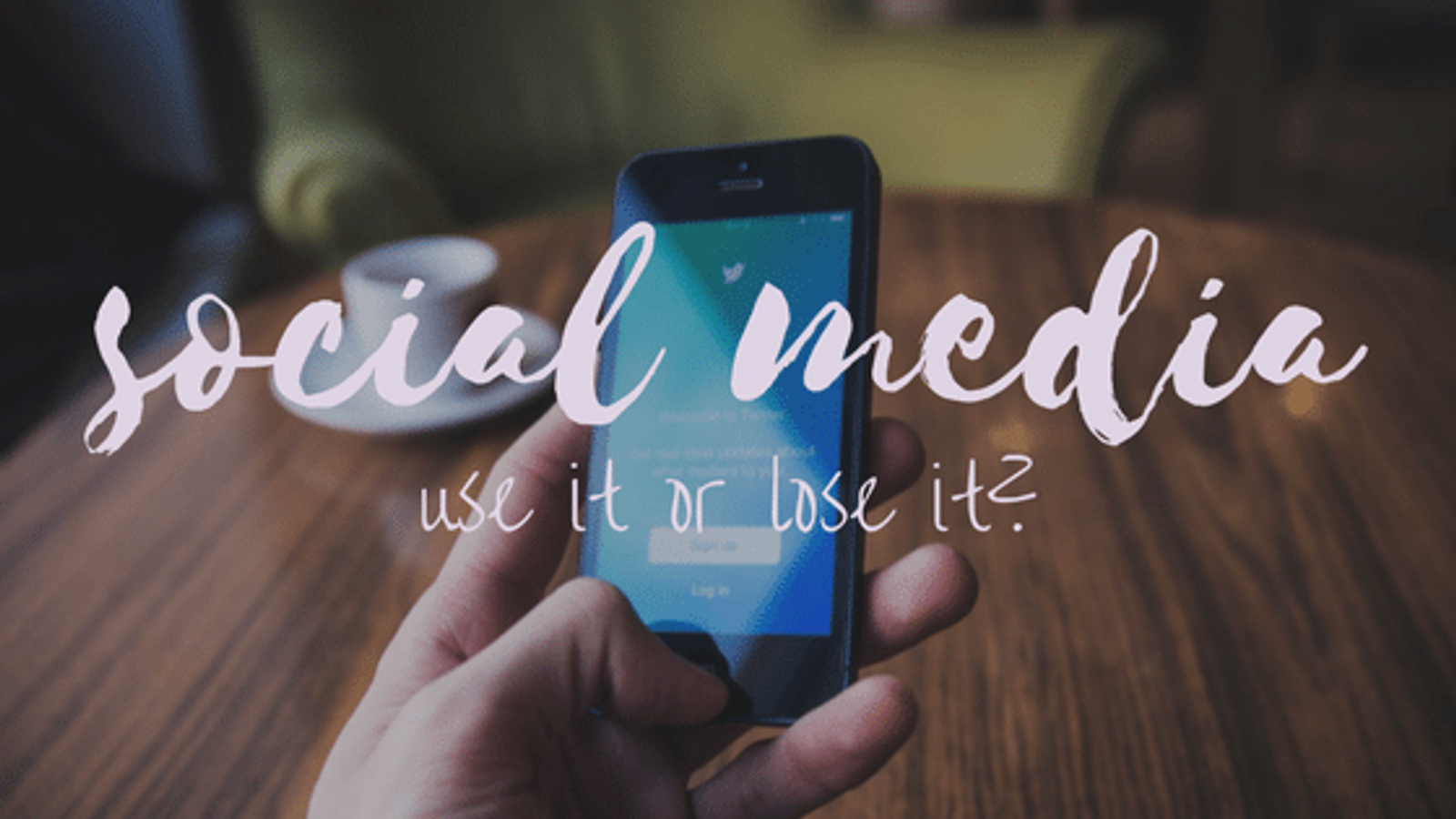 Social Media: Use It or Lose It?