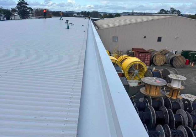Commercial roof waterproofing work to protect an Auckland building