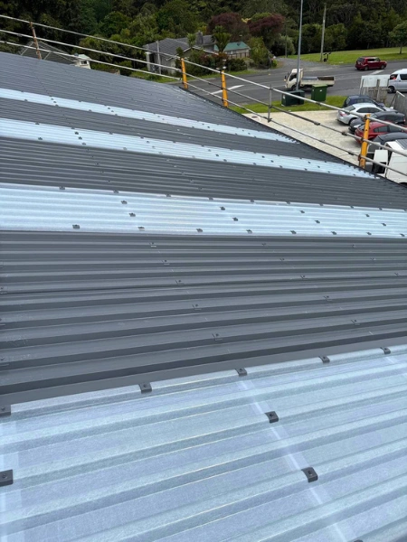 Commercial roof replacement project completed by Reel Roofing Auckland