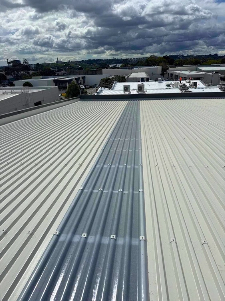 Large scale commercial roofing project completed by Reel Roofing