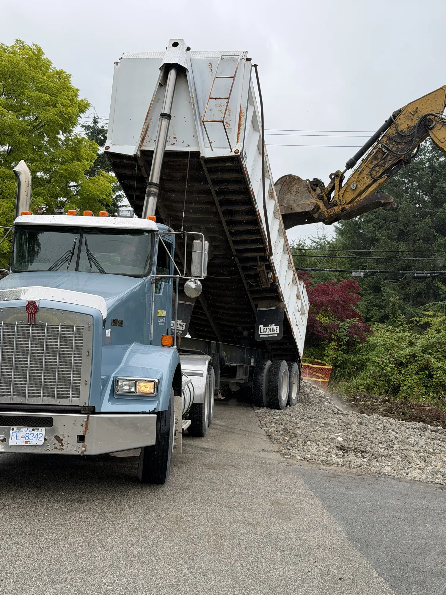 Canadian Excavating Ltd crew on a Richmond BC job site
