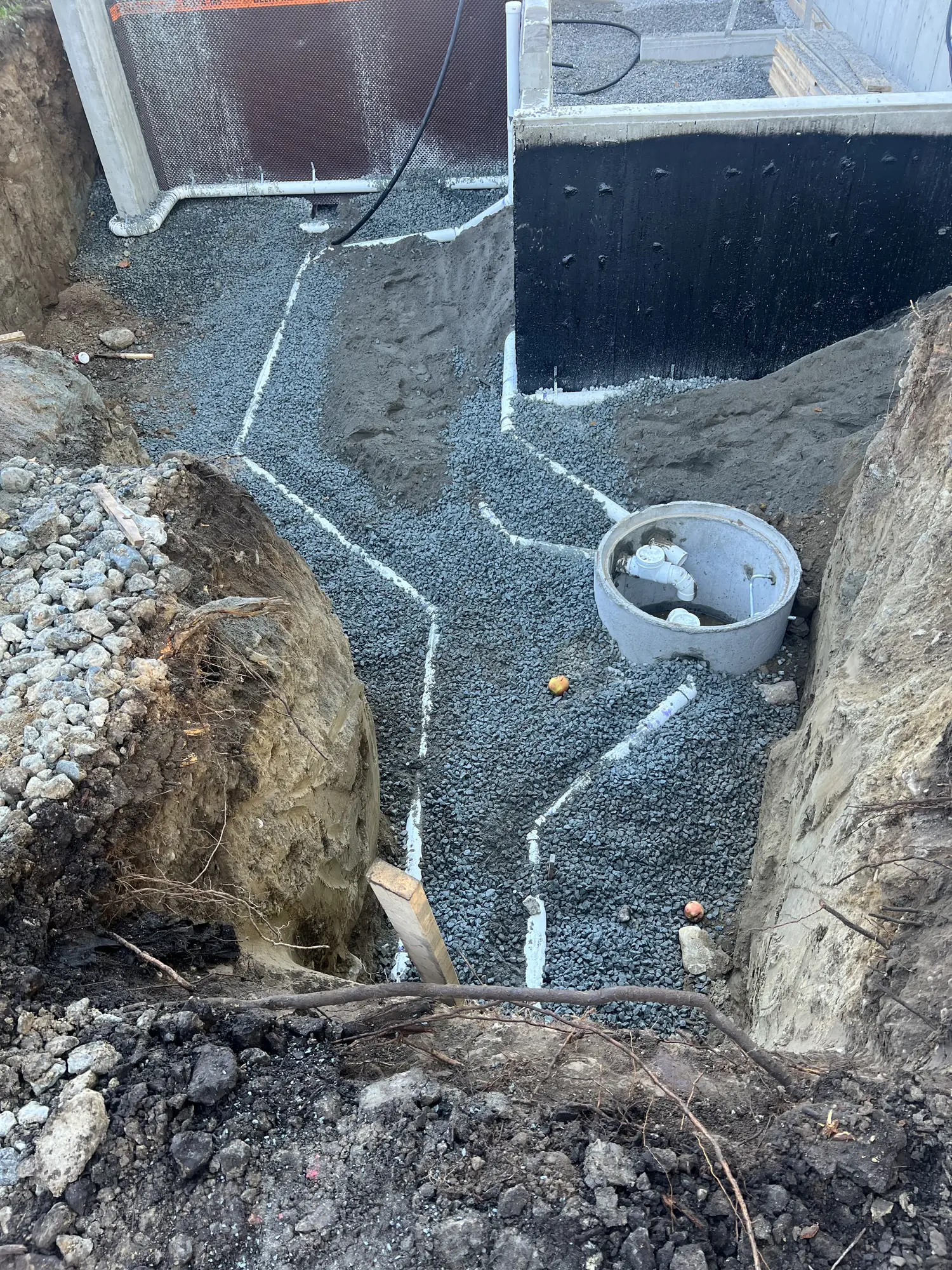 Underground utility trench installation in Burnaby BC