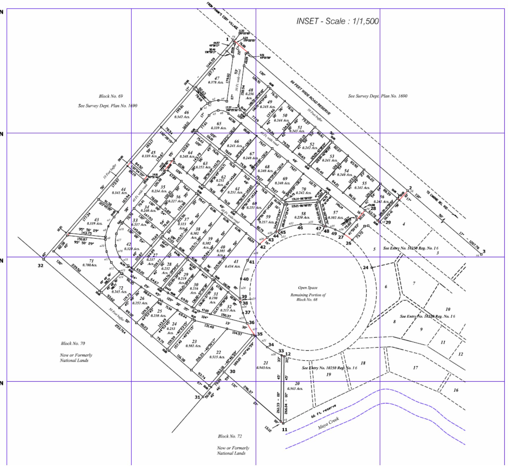 Phase 2 lot dimension plan