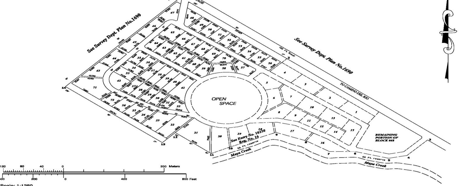 Approved survey layout