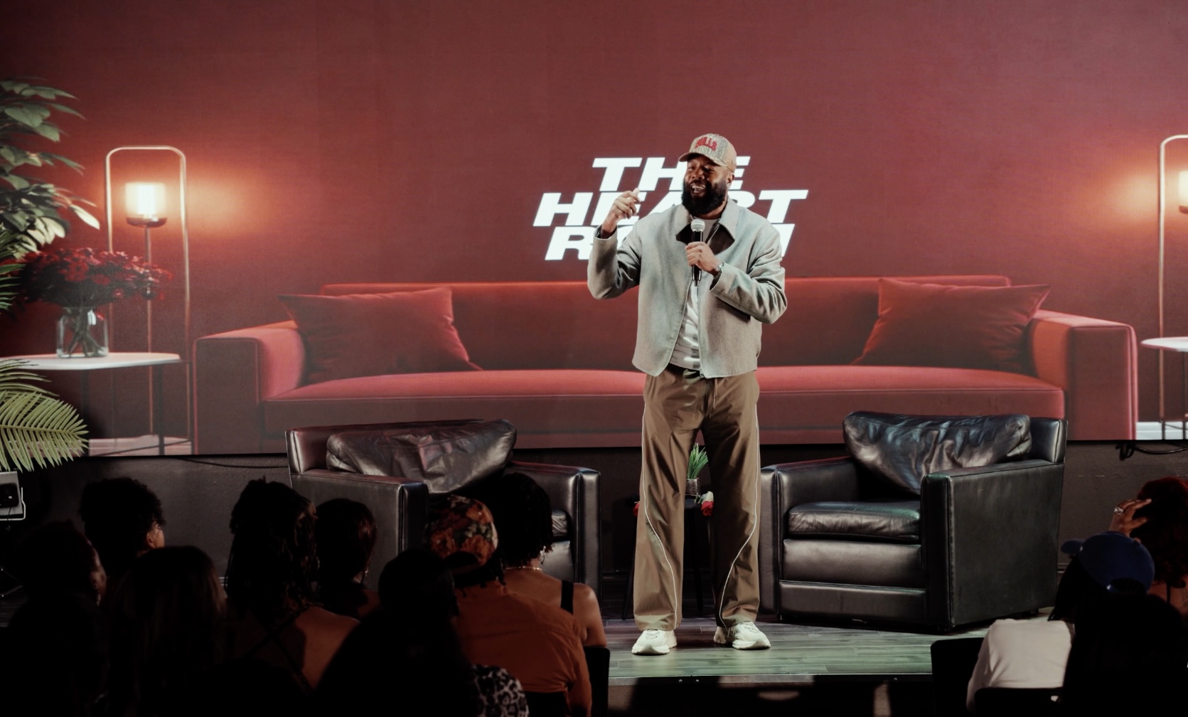 Nate Cottman speaking at The Heart Room