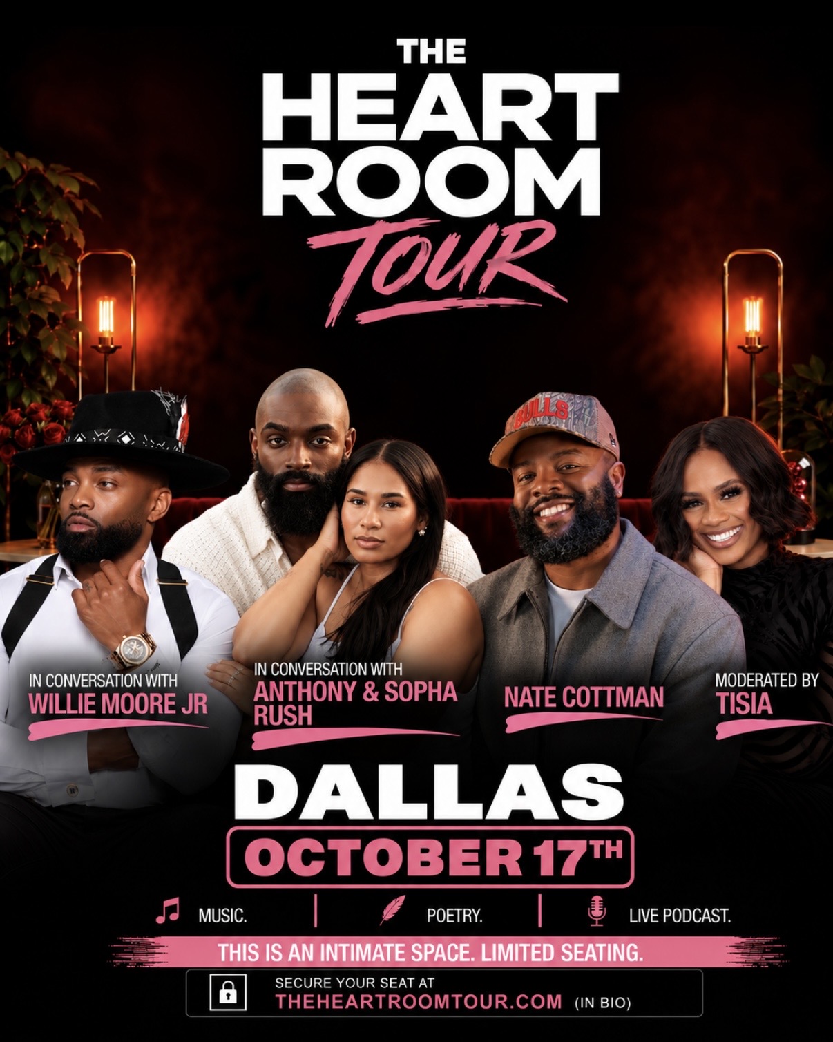 Featured voices at The Heart Room Dallas