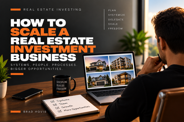 Real estate investor planning systems to scale an investment business