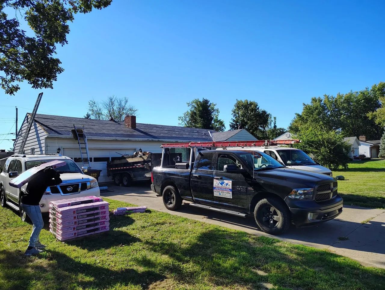 Completed roofing project by Rivera's Roofing LLC, Dayton, Ohio
