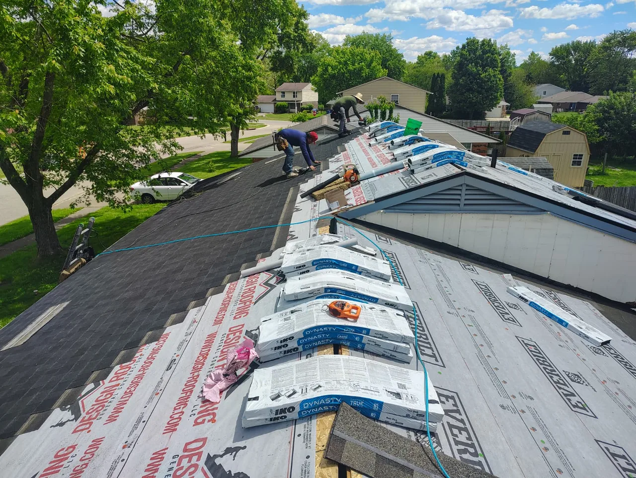Completed roofing project by Rivera's Roofing LLC, Dayton, Ohio