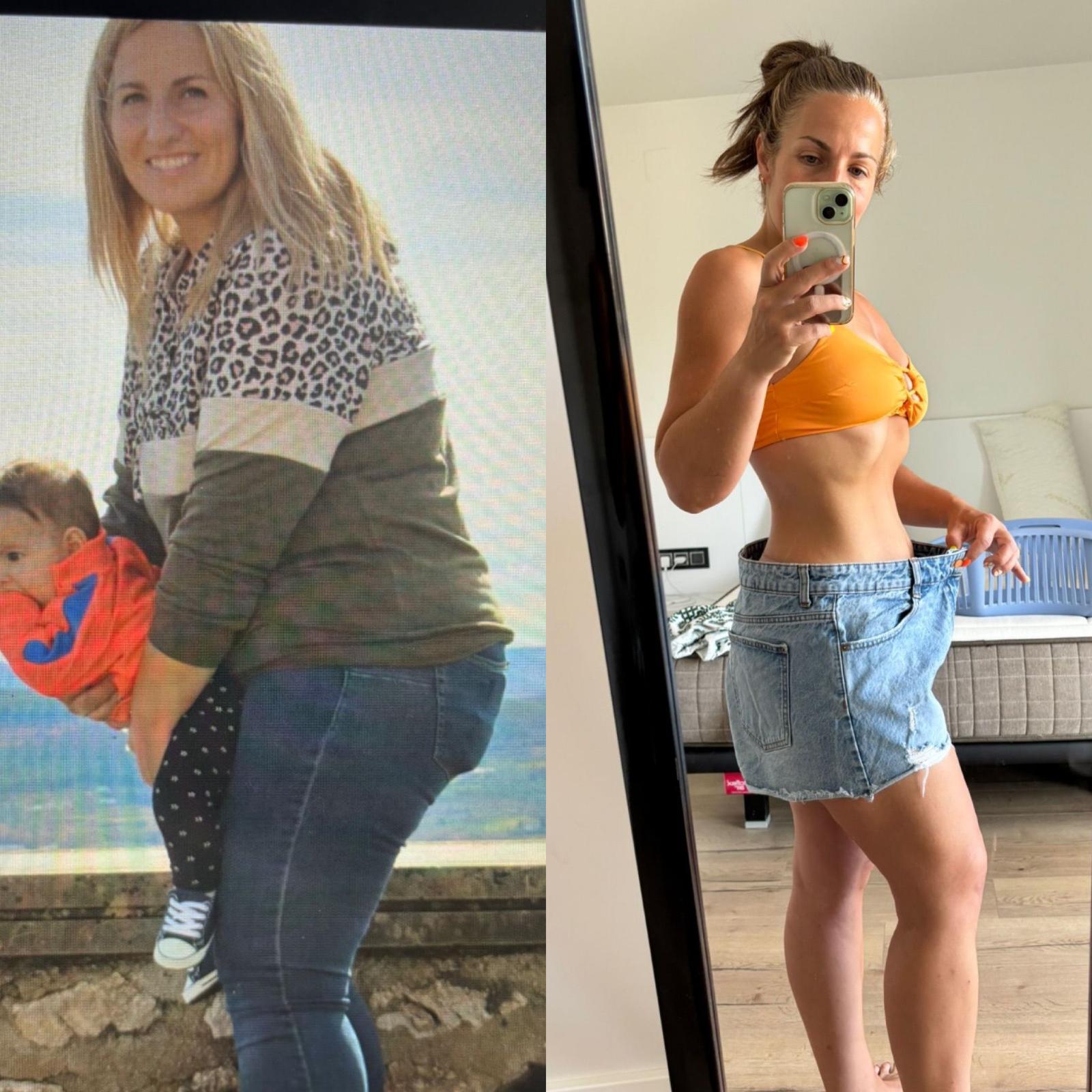 Inés — antes y después 1