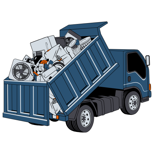 North & Main dump trailer