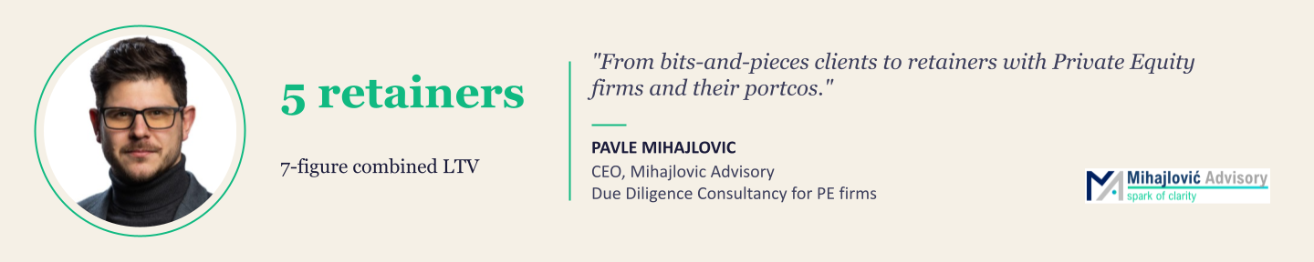 Client testimonial