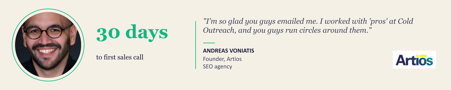 Client testimonial