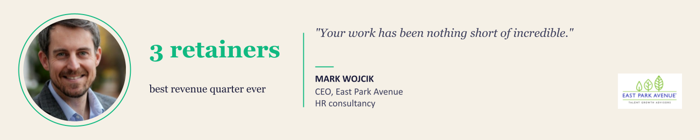Client testimonial