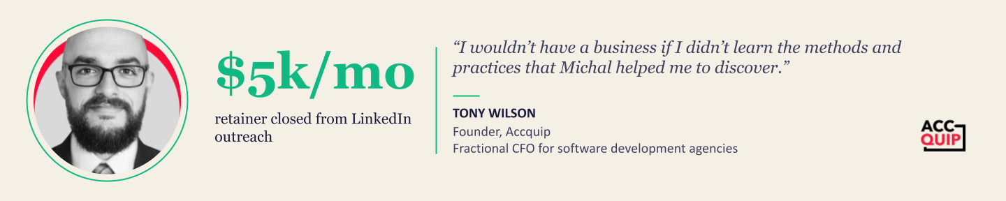 Client testimonial