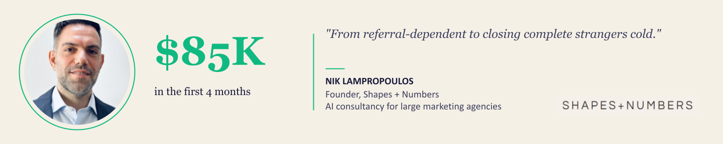 Client testimonial