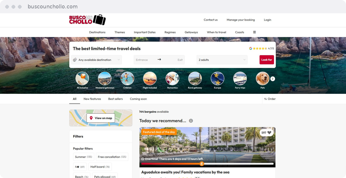 BuscoUnChollo website