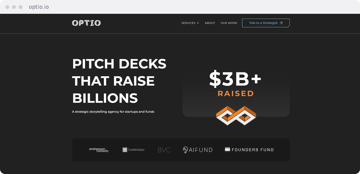Optio website