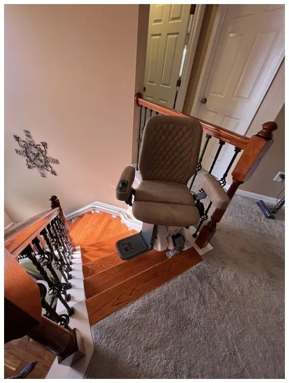 Stairlift installation helping seniors stay independent at home