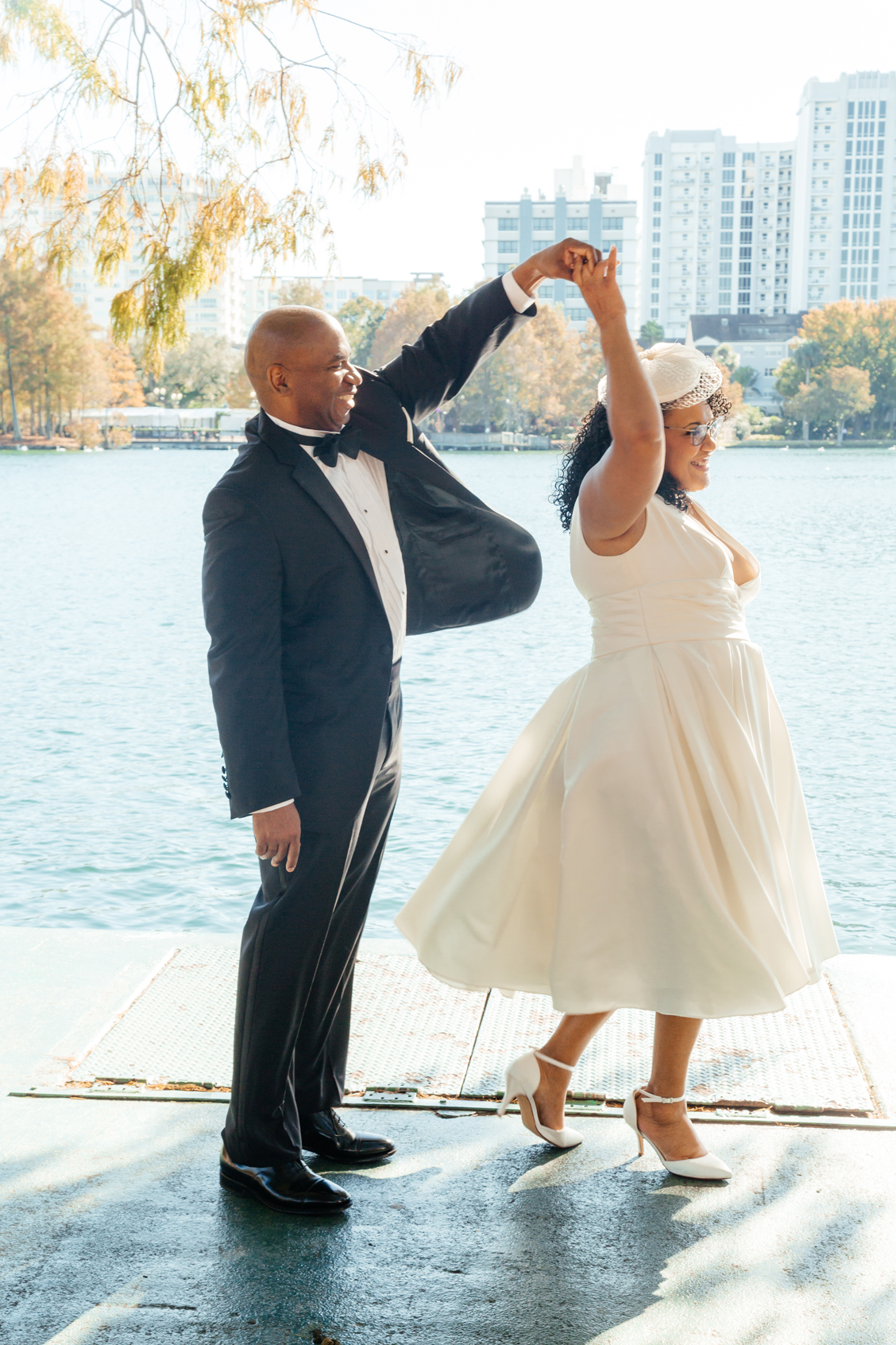 Couple Dancing at Lake Eola Park