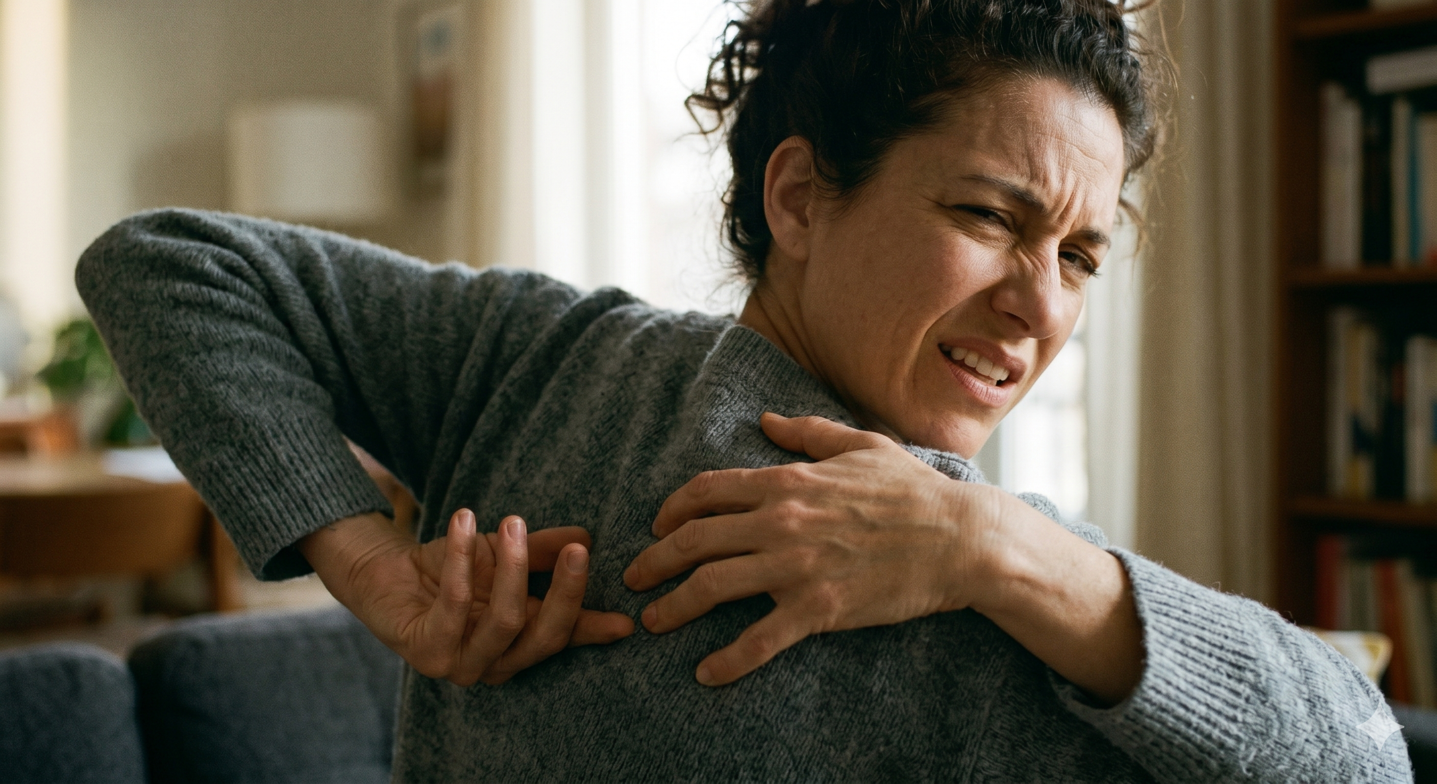 upper back between shoulder blades massage acupressure Nanaimo