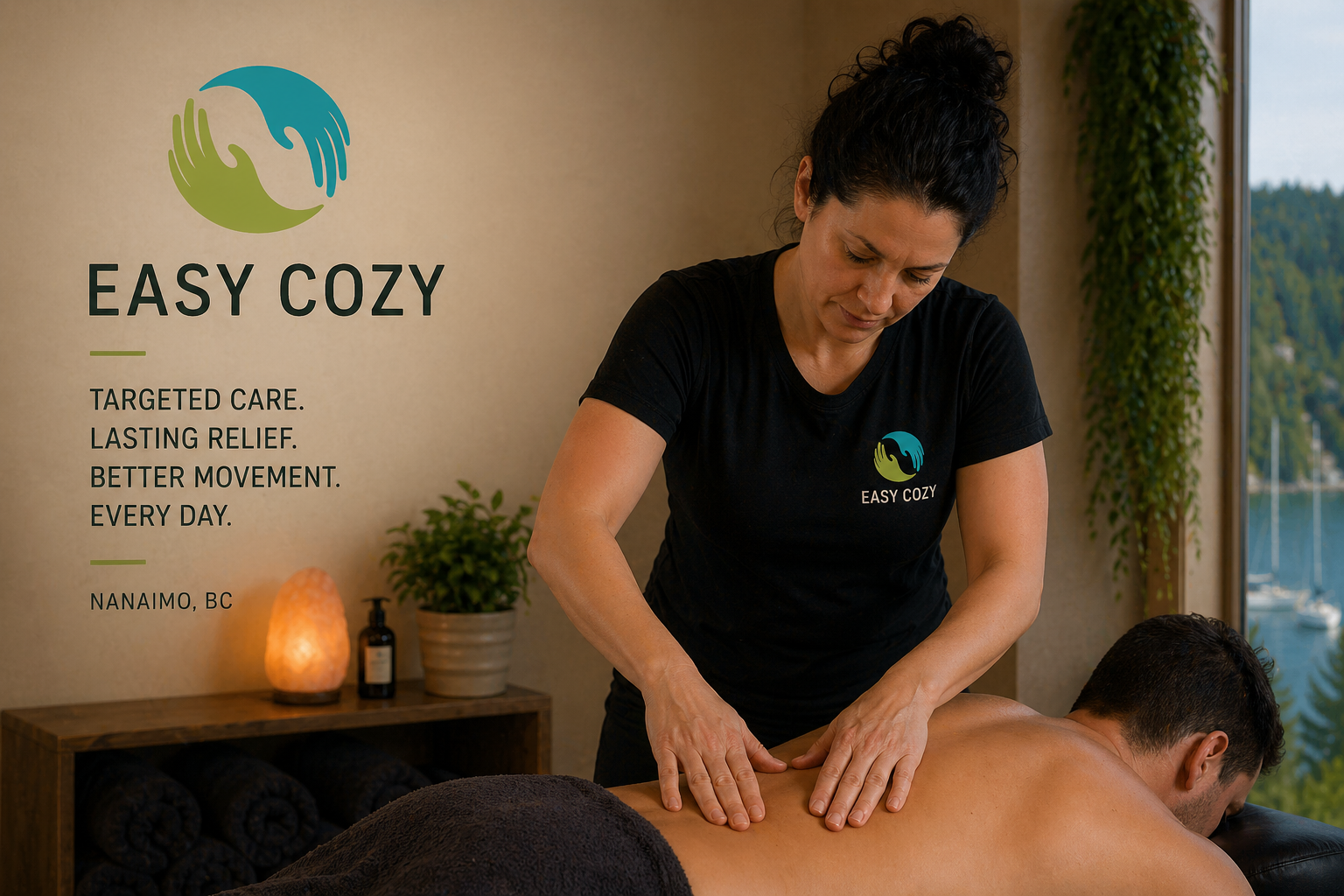 hip flexor and lower back pain massage treatment Nanaimo