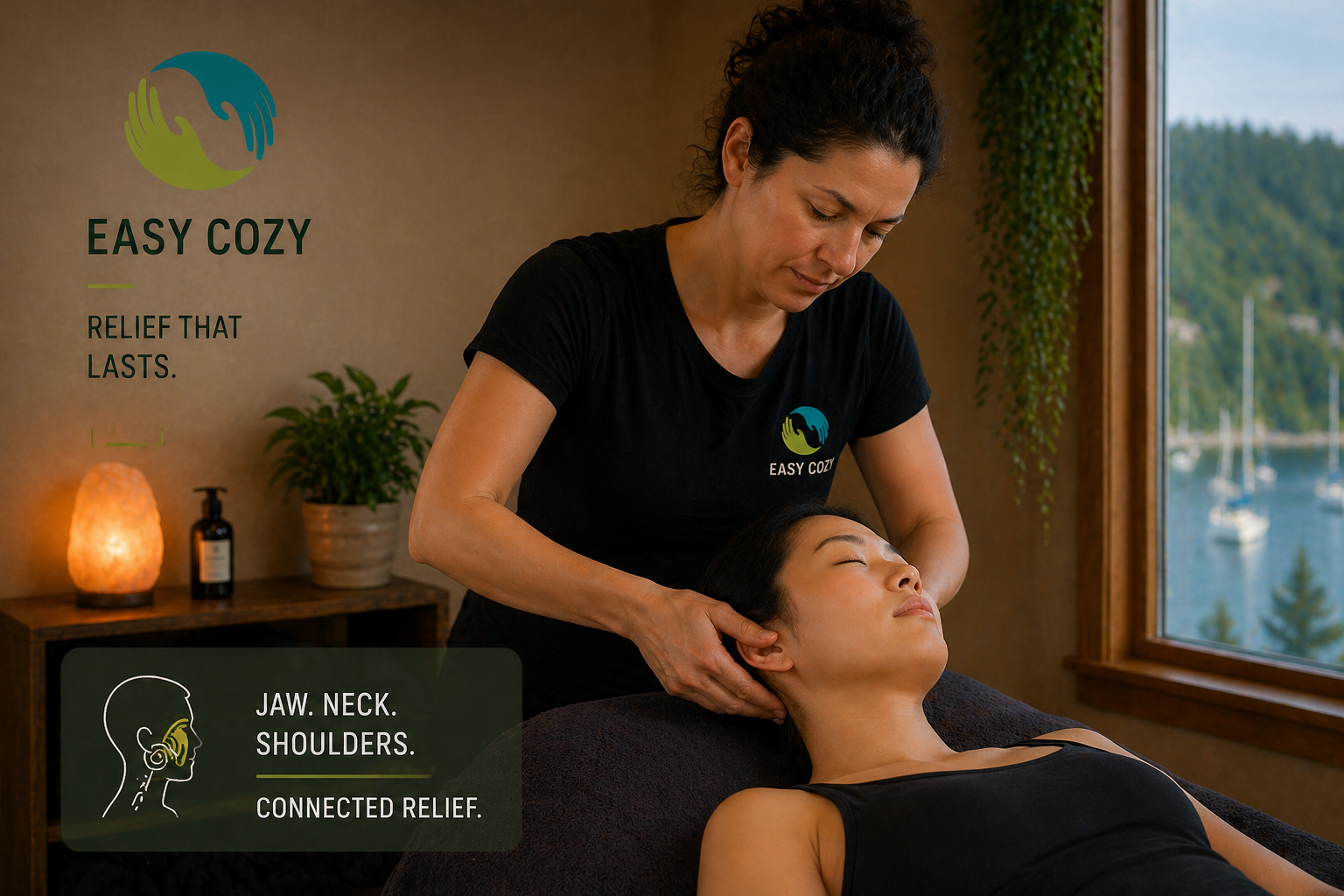 TMJ neck pain treatment massage acupressure Nanaimo