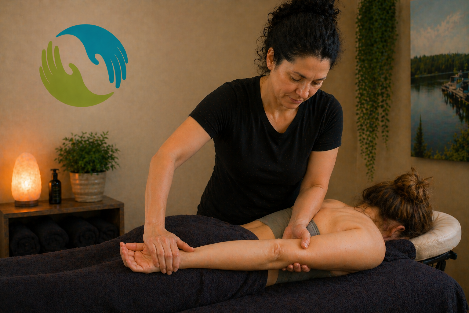 screen time wrist upper back pain massage treatment Nanaimo