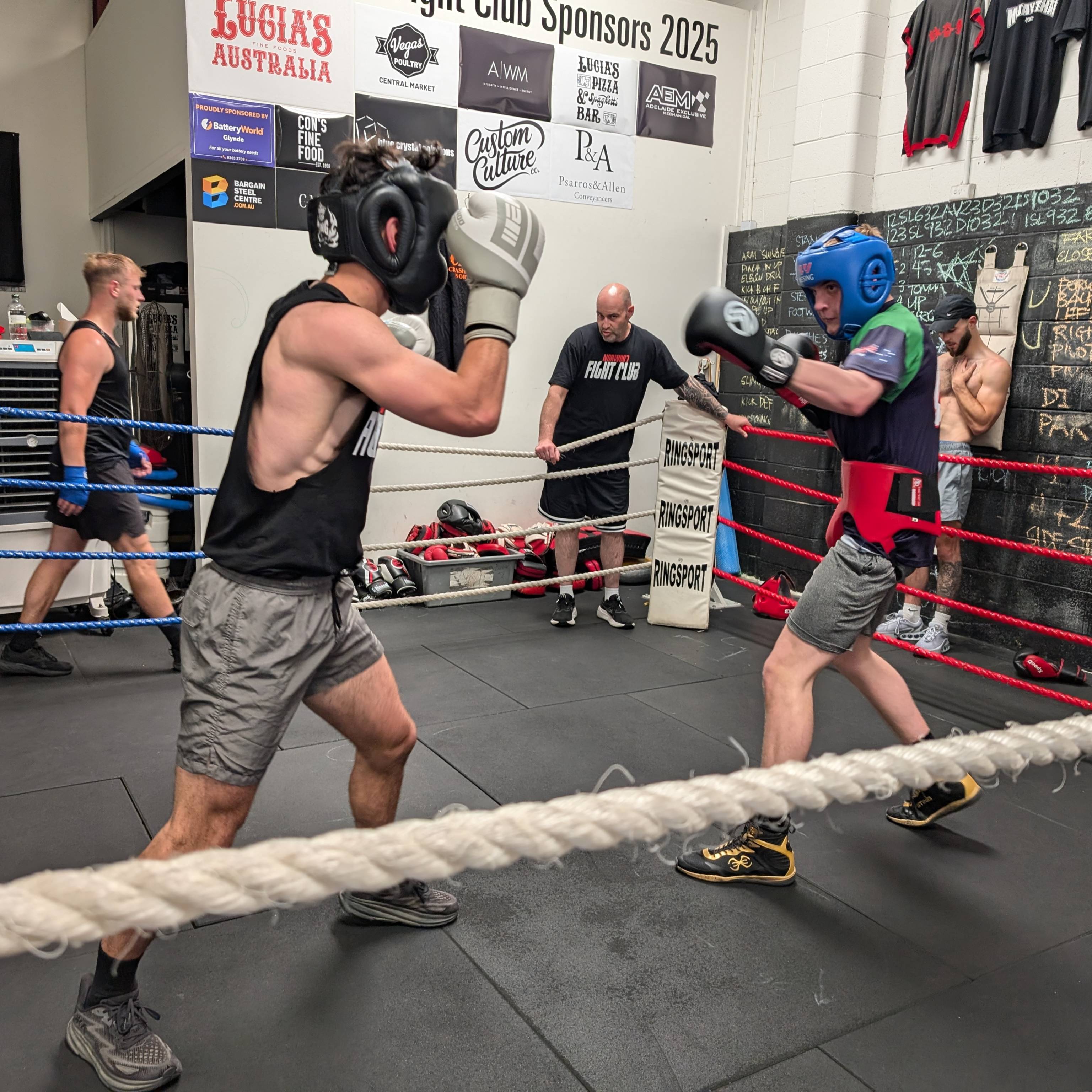 CounterPunch teens sparring in the ring
