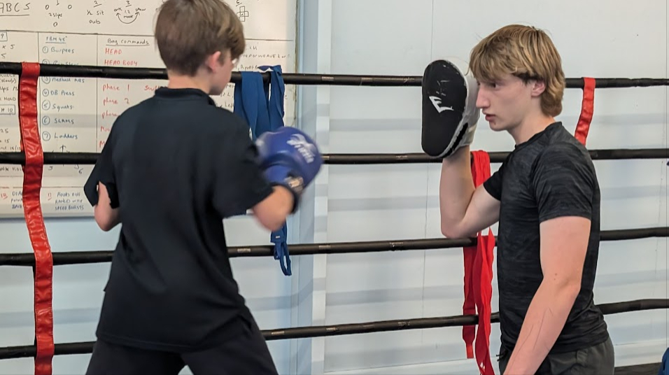 CounterPunch facilitator working with a teenager
