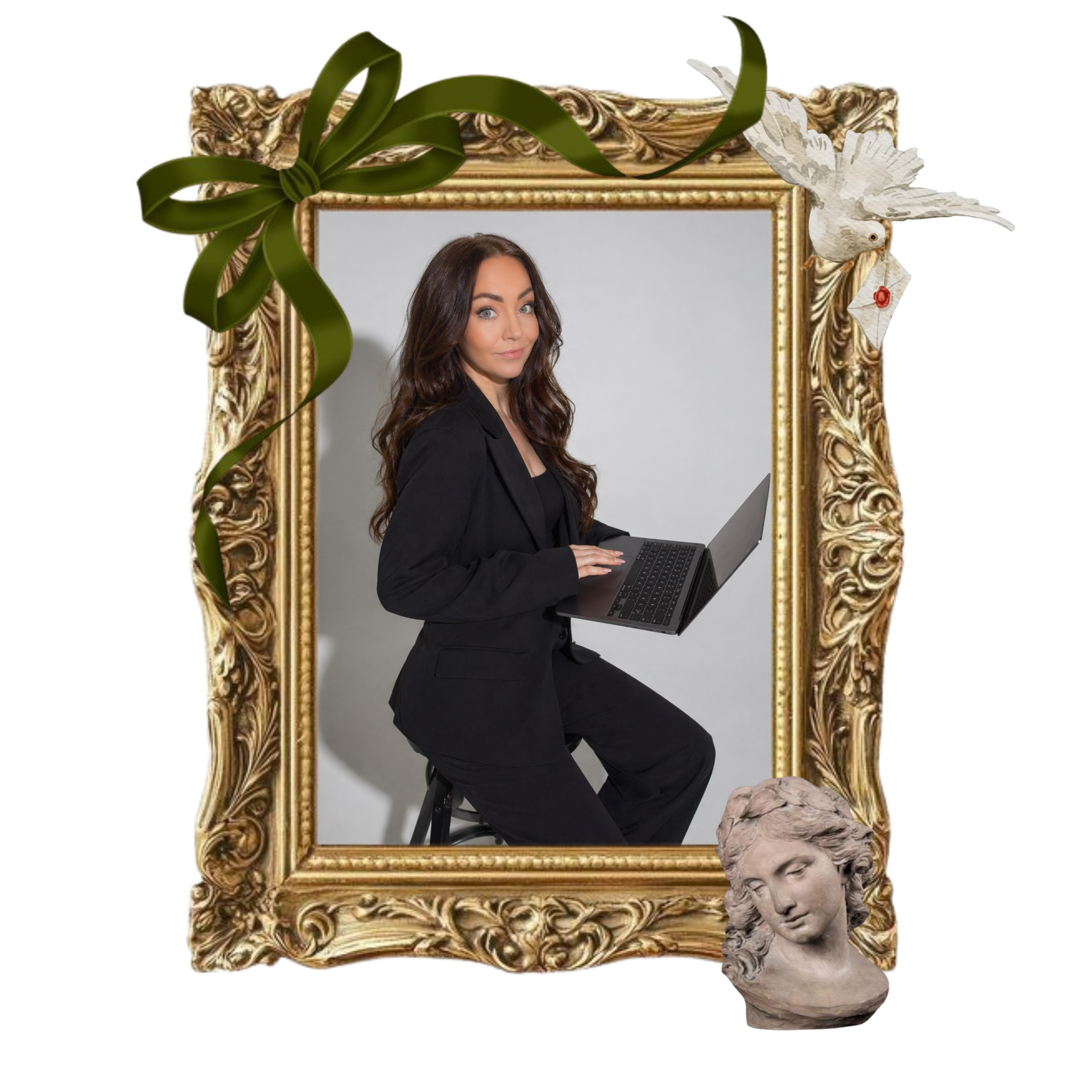 A polaroid-style portrait of Veronica Dietz