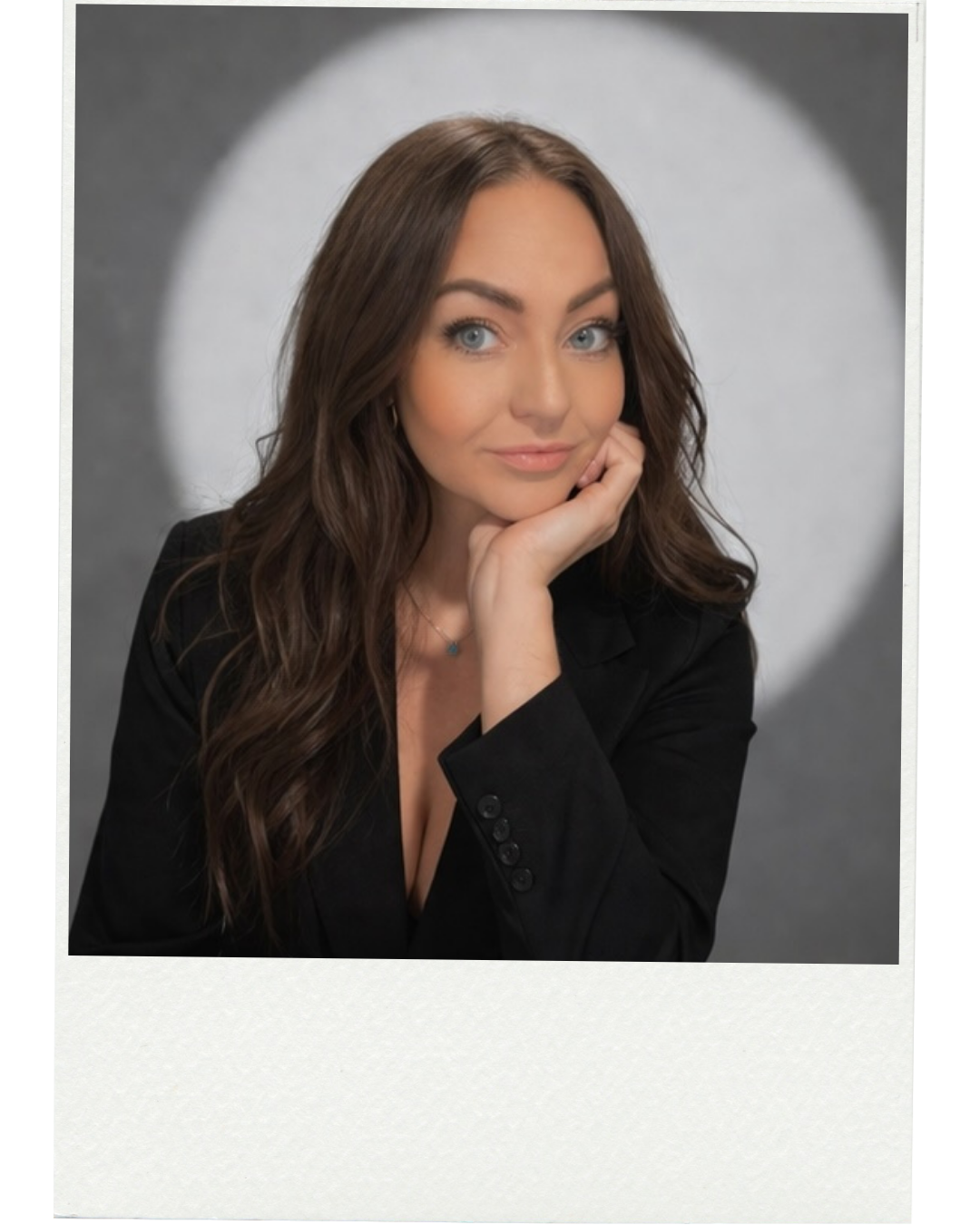 Veronica Dietz at work, polaroid